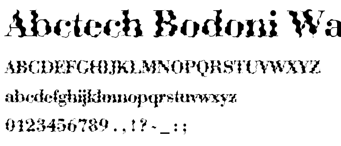 ABCTech Bodoni Wave font